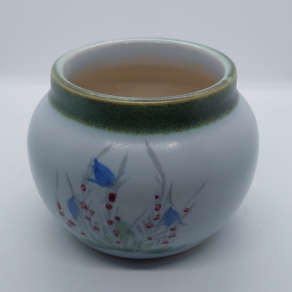 Buchan Pottery Open Sugar Bowl Floral Design